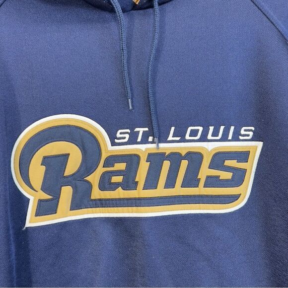 Vintage reebok St. Louis Rams Football Mens Hoodie Long Sleeve XL - Picture 4 of 16